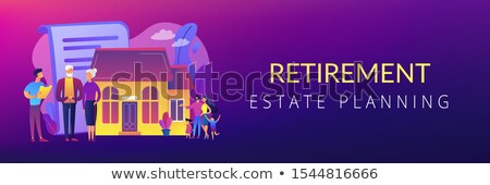 Foto stock: Retirement Estate Planning Concept Banner Header