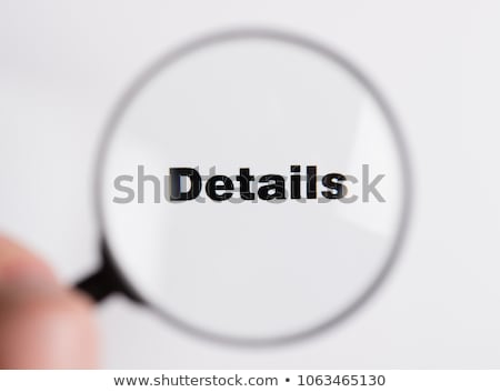 Stock foto: Attention To Details Concept Icon