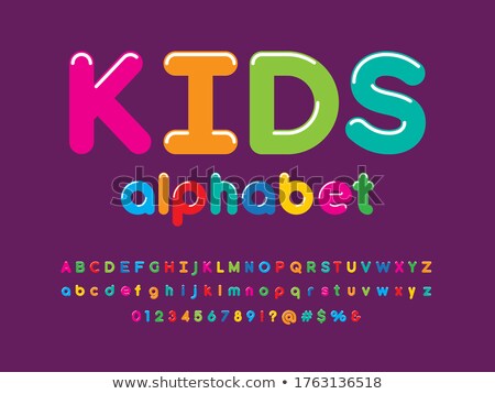 Foto stock: Rainbow Alphabet