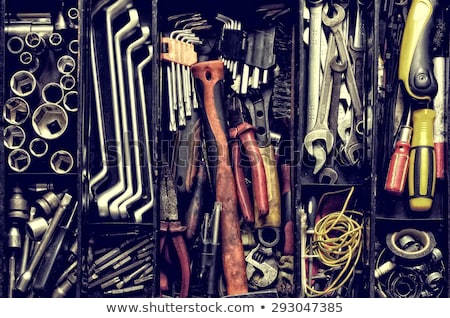 Stok fotoğraf: Mechanic With Tools