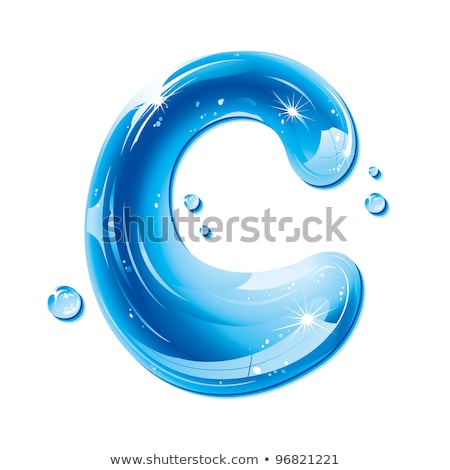 Stock foto: Abc Series - Water Liquid Letter - Capital C  