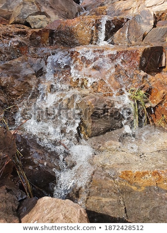 Foto d'archivio: Closeup Of A Dirty Waterfall