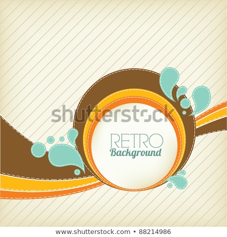 Stok fotoğraf: Circular Retro Background