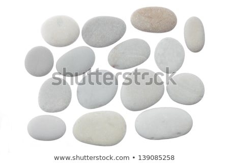 Сток-фото: Zen Stones Isolated On White Background