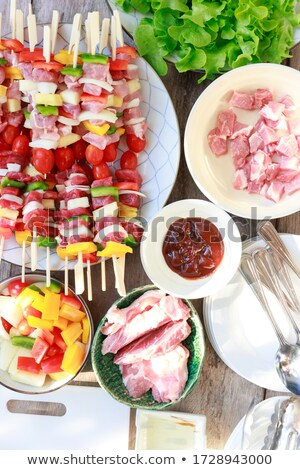 Foto stock: Family Having A Barbecue