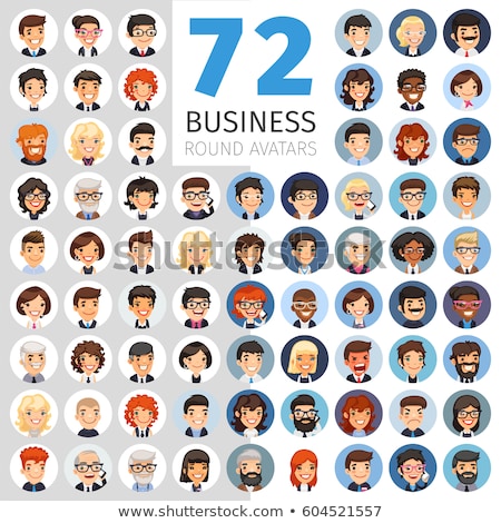 [[stock_photo]]: Flat Businessmen Round Avatars Big Collection