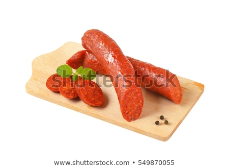 Foto stock: Hungarian Csabai Sausages