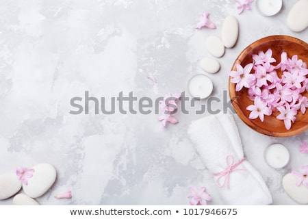 Stock photo: Spa And Wellness Massage Setting Top View