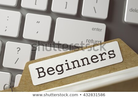 Stockfoto: Card File With Beginners 3d