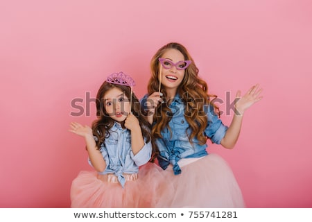 Stockfoto: Elegant Mother Posing With Her Children