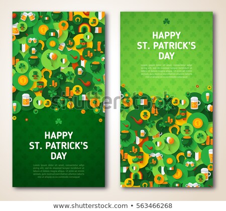 Foto stock: St Patricks Day Vertical Banners Set