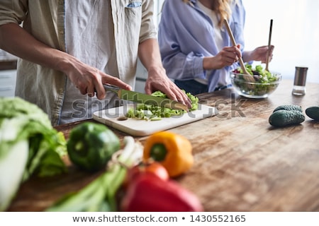 Foto stock: Close Up Of Couple Having Breakfast At Home