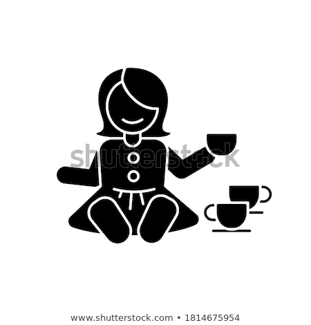 Stock photo: Pretend Kitchenware Black Glyph Icon