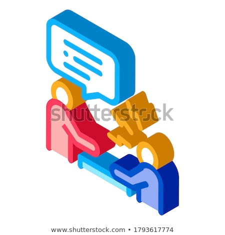 Discussion Battle Isometric Icon Vector Illustration [[stock_photo]] © pikepicture