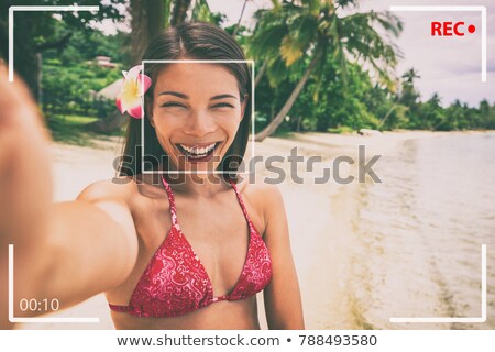 Asiatische Bikinifrau Stock foto © Maridav