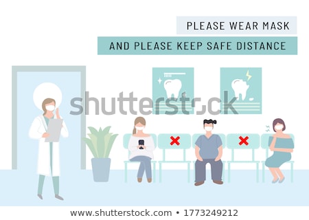 Zdjęcia stock: Man With Toothache And Dentist At Dental Clinic
