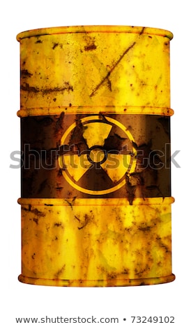 ストックフォト: Barrels With Radioactive Symbol