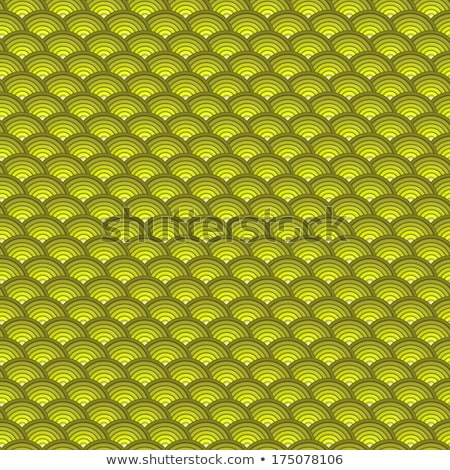 [[stock_photo]]: Backdrop 3d Concentric Pipes Pattern In Green Yellow