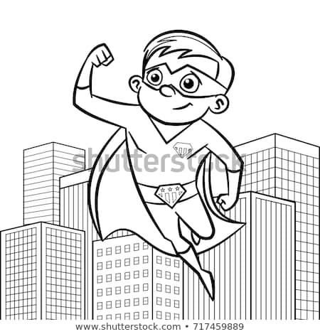 [[stock_photo]]: Cartoon People In The City Coloring Book Page