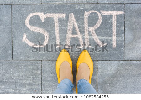 ストックフォト: Business Woman Start Running