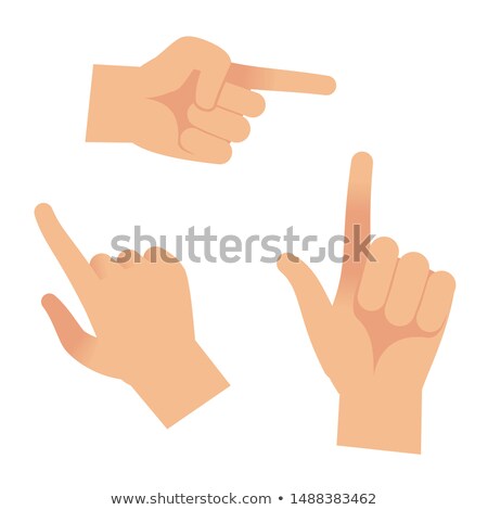 Foto stock: Buttons With Different Hand Signs