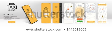 Stockfoto: Taxi Service Mobile Application Icon