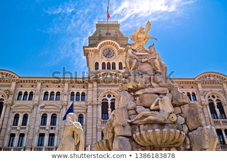 Town Square Piazza Unita In Trieste Italia Stockfoto © xbrchx