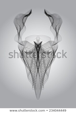 Foto stock: Unusual Geometric Shape That Recalls The Head Of The Animal