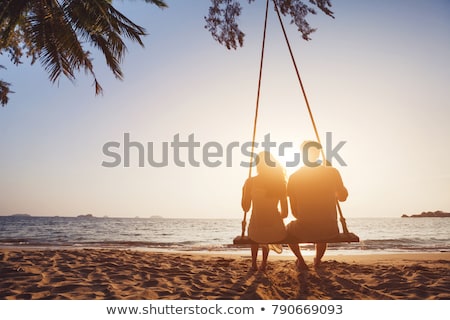 Stock photo: Romantic Couple At Sunset