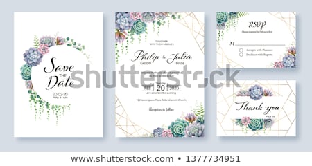 Stock photo: Cool Template Frame Design For Greeting Card