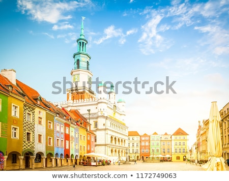 Brunnen am alten Markt Polen Posen Stock foto © Neirfy