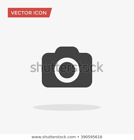 Stock fotó: Camera Icon With Flat Design