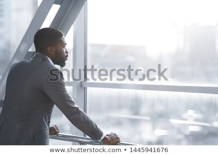 Foto stock: Business Man Looking Back