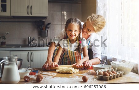 Stockfoto: Children Preparing Food