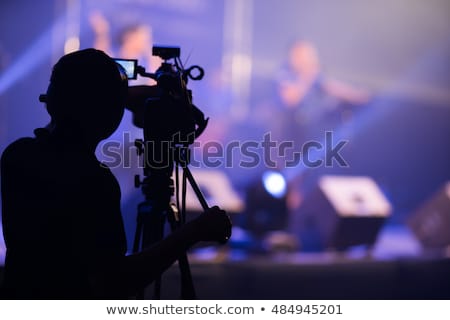 Stockfoto: Action Movie Shoot Out Person Silhouette