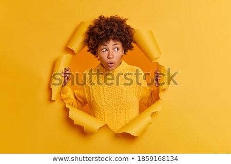 Foto stock: Young Girl Reacting In Embarrassment