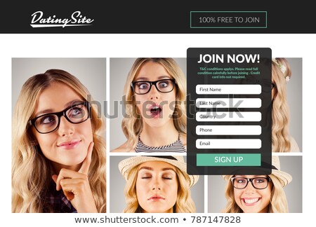 Foto stock: Online Subscription Form On Screen