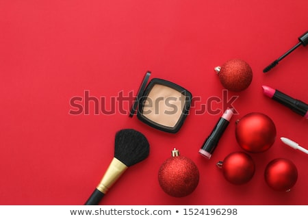 Stockfoto: Make Up And Cosmetics Product Set For Beauty Brand Christmas Sal