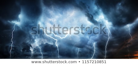 Foto stock: Thunderstorm