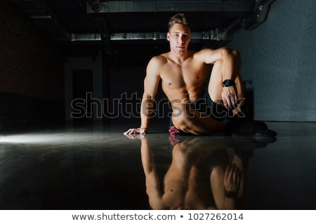 [[stock_photo]]: Portrait Of Bare Muscular Torso Of Young Man