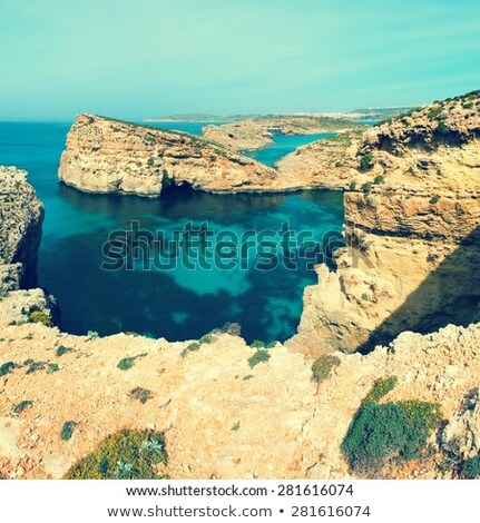 Stock photo: Blue Lagoon On The Island Of Comino