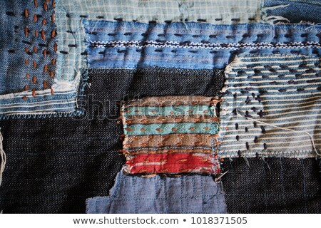 Foto d'archivio: Piece Of Dark Blue Jeans Fabric