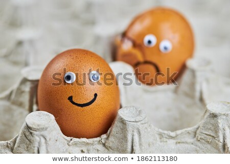 Stock photo: Differences The Funny Egg 2