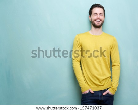 Zdjęcia stock: Young Man In Casual Fashion On White