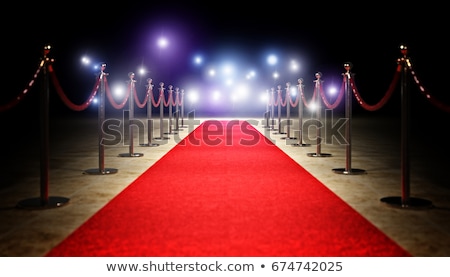 Stock fotó: Red Carpet With Red Ropes