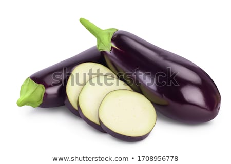 Stock fotó: Two Halves Of Aubergine