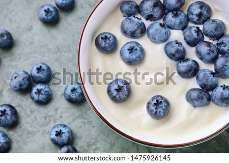 Stock fotó: Blueberry Yogurt
