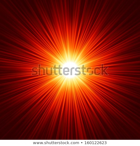 Сток-фото: Star Burst Red And Yellow Fire Eps 10