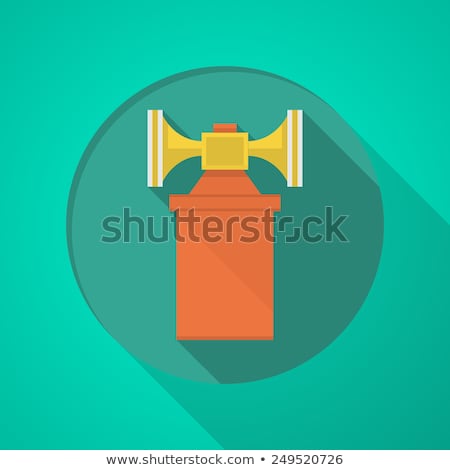 Stock photo: Double Air Horn Flat Vector Icon