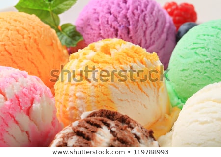 Stockfoto: Apricot Ice Cream